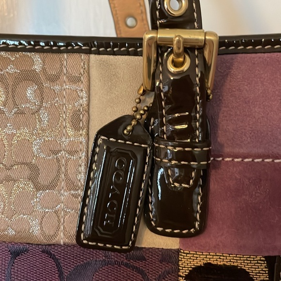 Coach Holiday Patchwork Tote - Picture 3 of 8